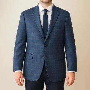 Ing Loro Piana x Nordstrom Plaid 100% Cashmere Blazer